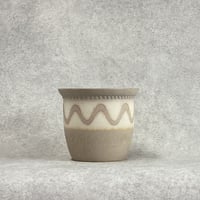 サバンナ SAVANNE　 プランターカバー 素朴な風合  ベージュ Φ21cm H18.5cm (450-11)　№1226
