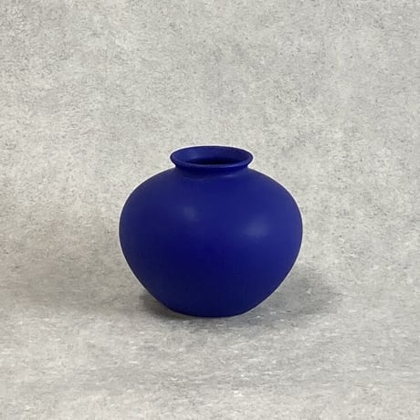 ディープブルー DEEP BLUE フラワーヴェース 最大幅Φ21cm H17.5cm（450-52）