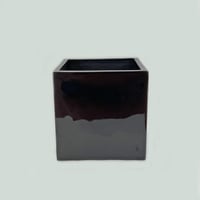 ブラック　TER BLACK 　L　プランターカバー　開口部□50㎝　高さ□50㎝（496-48）
