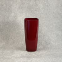 ダークレッド DARK RED フラワーヴェース   開口部□18.5cm  底面□13.5cm H40.5cm (450-441)