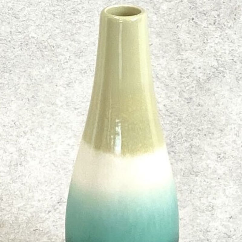 イエローとグレーのグラデーション花瓶 イエローとグレーのグラデーション花瓶