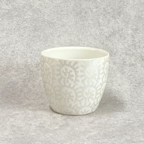 ホワイトグラマー WHITE GLAMOUR  魅力的  蛸唐草 プランターカバー Φ16.5cm H13.5cm (450-1284)