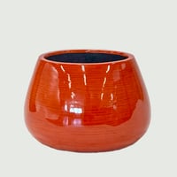 バンブーレッド　TER BAMBOO RED　プランターカバー　開口部オーバル44㎝×30㎝　高さ41㎝（496-33）