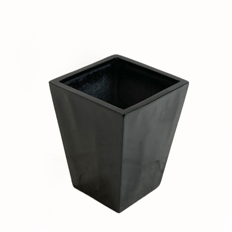 ダラット　ROSA　DALAT　SHINY　BLACK　プランターカバー　開口部□37㎝　高さ45㎝　（506-4）