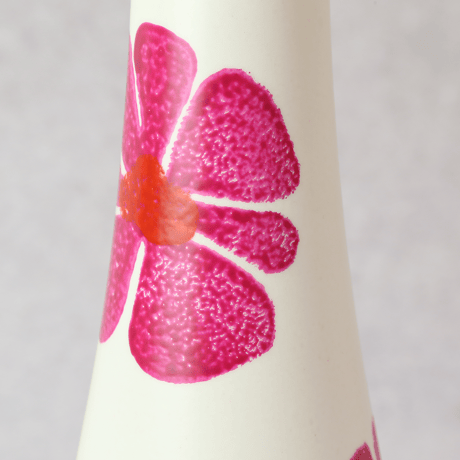 ピンクフラワー PINK FLOWER かわいい ポップな花柄 プランターカバー 高さ40cm　（450-1064）