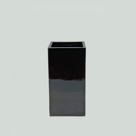 ブラックベース　 BLACK VASE52　プランターカバー　開口部□27㎝　高さ52㎝（496-77）
