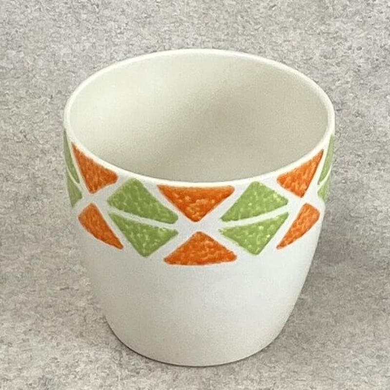 メキシコ MEXICO 幾何学模様 プランターカバー 開口部Φ13.5cm