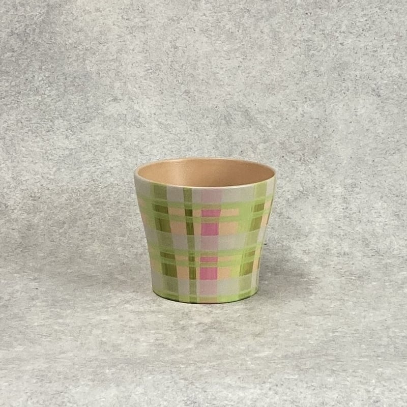 グリーンパターン GREEN PATTERN かわいい チェック柄 人気 プランター