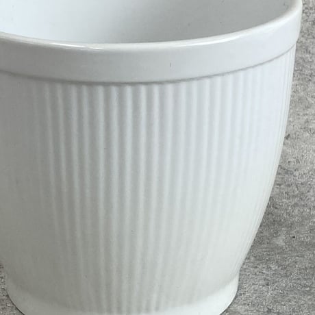 ブリリアントホワイト BRILLIANT WHITE   プランターカバー  Φ13.5cm 高さ12.5cm(486-153)