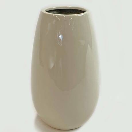 アルビカ　アイボリー　プランターカバー　TER　ARVIKA　IVORY　開口部Φ21㎝　高さ51㎝（496-15）