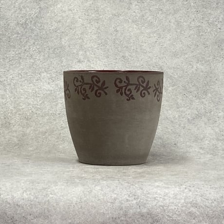 インターメッツォ INTERMEZZO つる草模様 プランターカバー Φ18.5cm H16.5cm（450-S404）