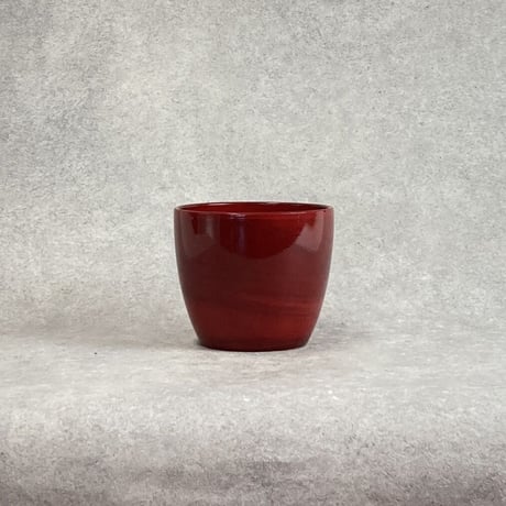 レッドマーブル REDMARBLE ※キズあり 鮮やか  プランターカバー 多肉植物 Φ16cm H13.7cm (450-S332)