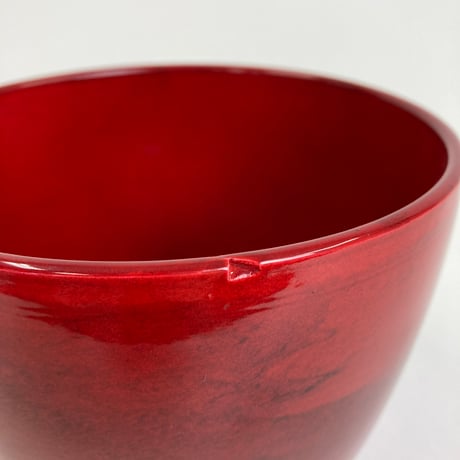 レッドマーブル REDMARBLE ※キズあり 鮮やか  プランターカバー 多肉植物 Φ16cm H13.7cm (450-S332)