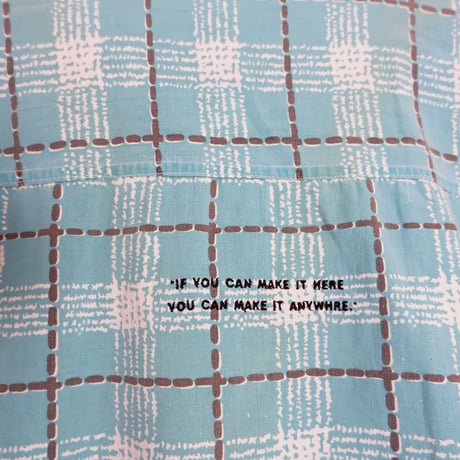 INDIA COTTON CHECK "NY" SHIRTS
