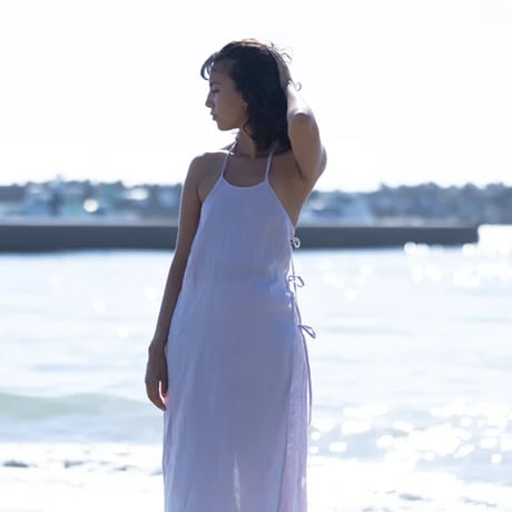 Linen halter-cami dress