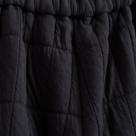 QUILT JACQUARD PANTS BLACK