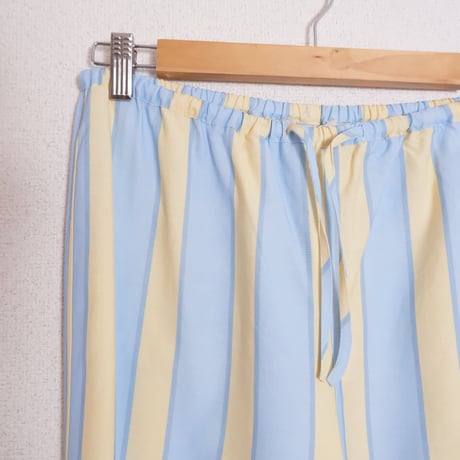 RETRO STRIPES PANTS/PRETTY BLUE×DUSTY YELLO
