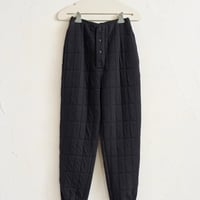 QUILT JACQUARD PANTS BLACK
