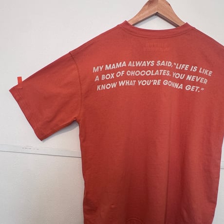 FOREST'S MOM message TEE/terracotta