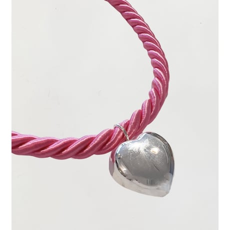 Silver Heart Choker