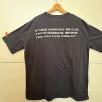 FOREST'S MOM message TEE/Black