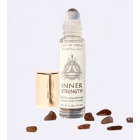 INNER STRENGTH ROLL-ON - ESSENTIAL OIL AROMATHERAPY W/ TIGER'S EYE CRYSTALS