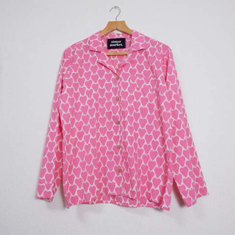 LOVERY PAJAMA SHIRTS/PINK