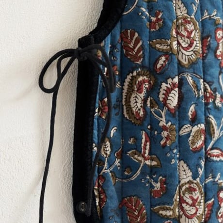 BLOCK PRINT QUILTED VEST
