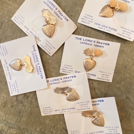 dead stock gold heart pin