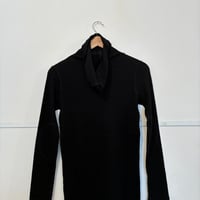 WASHABLE WOOL HOODIE /BLACK