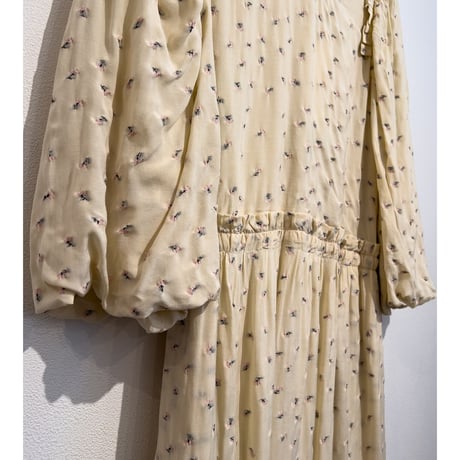 Floral Embroidery Ruffle Dress