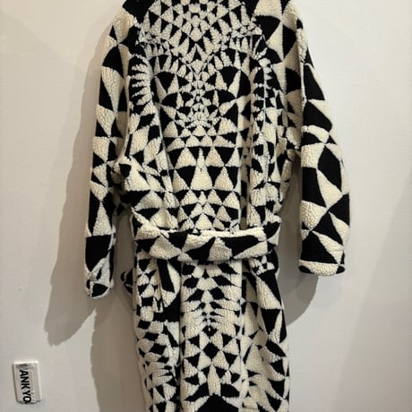 GOWN COAT BLACK×WHITE