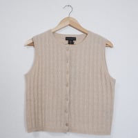 Cashmere Knit Vest