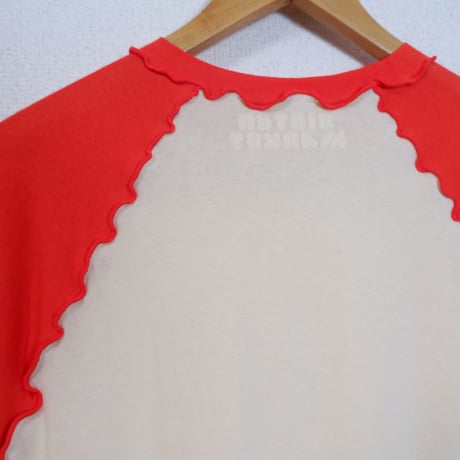 ORIGINAL RAGLAN LS TEE / RED×CREAM