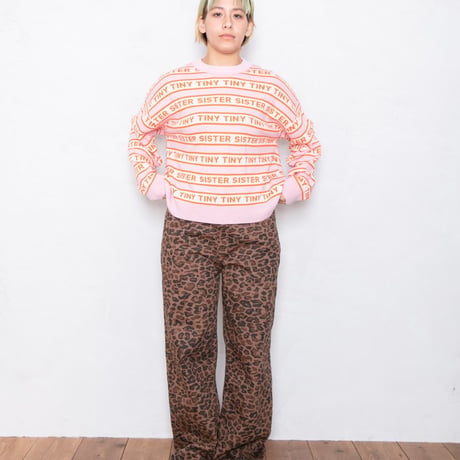 ANIMAL PRINT BERTA LONG DENIM