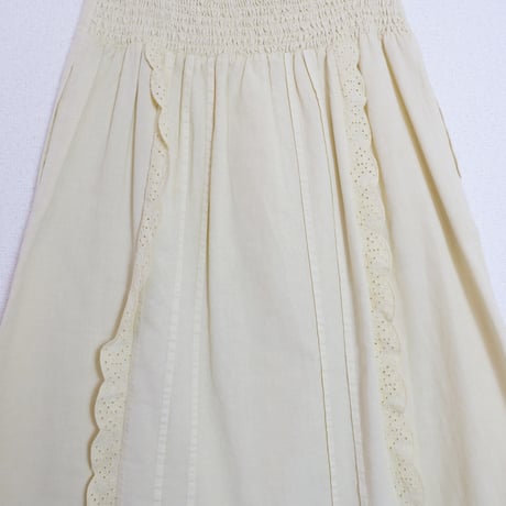 FRILL SKIRT LIGHT YELLOW