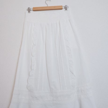 FRILL SKIRT WHITE