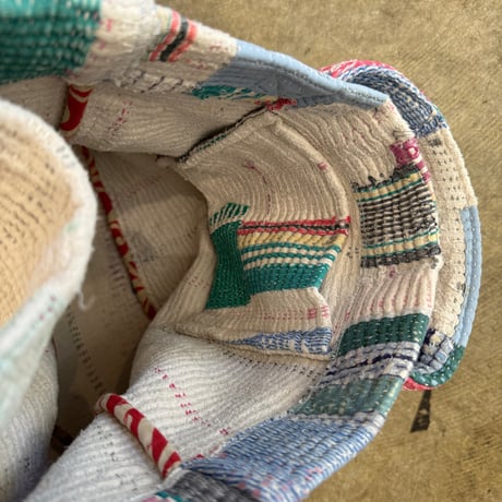 Kantha Short Handle tote　A