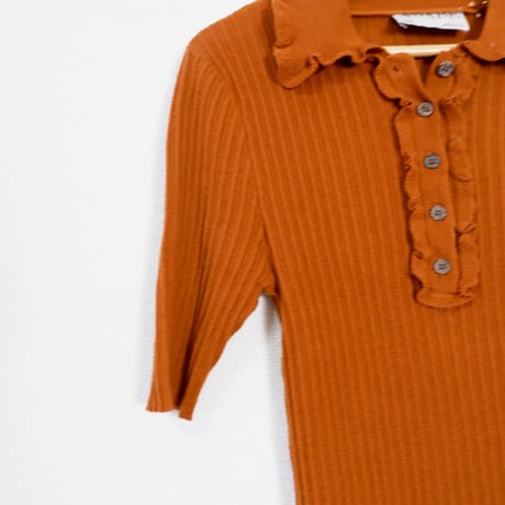 RIB KNIT POLO SHIRTS