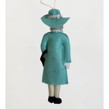 Queen Elizabeth Ornament / blue