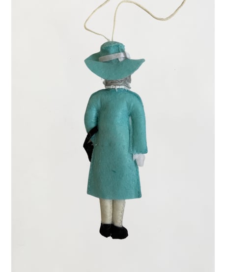 Queen Elizabeth Ornament / blue