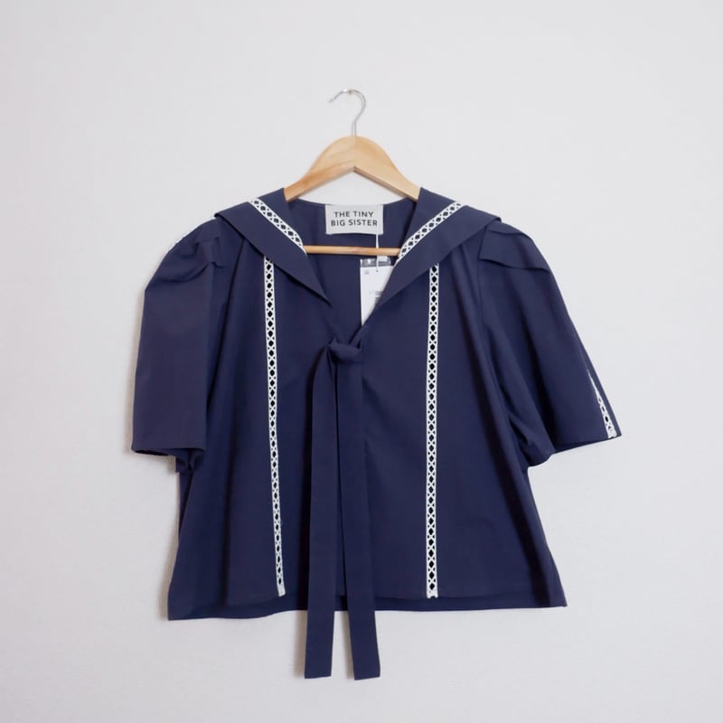 quitan SAILOR TOP 新品未使用 SAILOR NECK BLOUSE/NAVY | sister market.