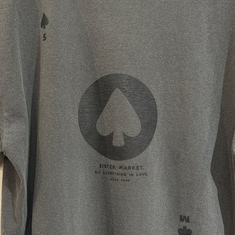 sisma トランプ Tee /♠️ & 🖤 BLACK
