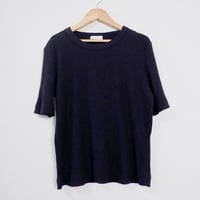 RIB T-SHIRTS/BLACK
