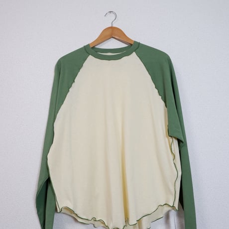 ORIGINAL RAGLAN LS TEE / KHAKI×CREAM