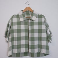 BLOCK CHECK ZIP SHIRTS