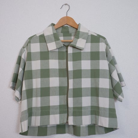 BLOCK CHECK ZIP SHIRTS