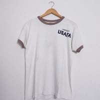 80s USAFA  リンガーTシャツ
