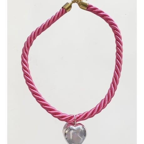 Silver Heart Choker