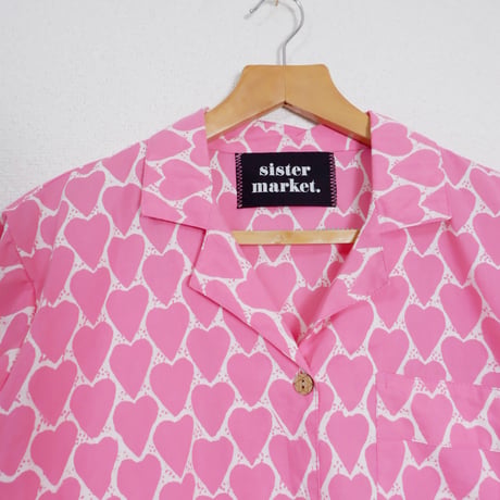 LOVERY PAJAMA SHIRTS/PINK